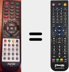 Replacement remote control for RDT890HD