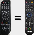 Replacement remote control for TDT Apolo