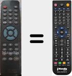 Replacement remote control for DR 9100 CI