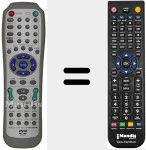 Replacement remote control for RC D010E