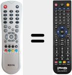 Replacement remote control for RCX115