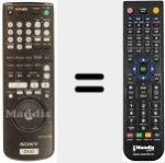 Replacement remote control for RMT-D 120 P (141898931)