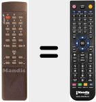 Replacement remote control for REMCON005