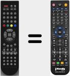 Replacement remote control for FTV19N8DVD