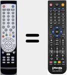 Replacement remote control for TM5302IDTV