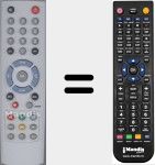 Replacement remote control for DSR750TS