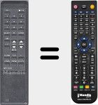 Replacement remote control for MRC550