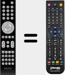 Replacement remote control for Marusys001