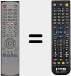 Replacement remote control for DSRDTR90009900PVR