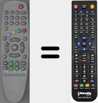 Replacement remote control for SUN003