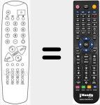 Replacement remote control for 910 (DIGI36)