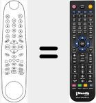 Replacement remote control for 5T1187