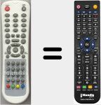 Replacement remote control for HH1506H