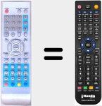 Replacement remote control for TP1510D