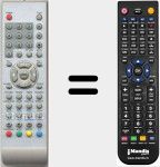 Replacement remote control for TP1907DVERS2