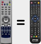Replacement remote control for PVR180GB