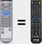 Replacement remote control for RCPVR1