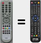 Replacement remote control for Minitriton