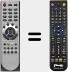 Replacement remote control for RC404