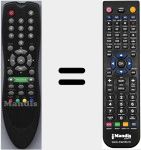 Replacement remote control for SR1001CI