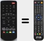 Replacement remote control for LV6TVHD7