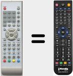 Replacement remote control for LCD1907