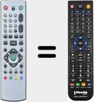 Replacement remote control for RC43ATVSIL