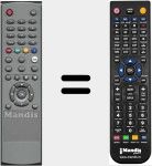 Replacement remote control for DT20002010T