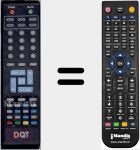 Replacement remote control for 002