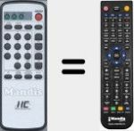 Replacement remote control for Digivisie 1771
