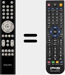 Replacement remote control for KabelBW (2297544)