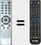 Replacement remote control for LCD001