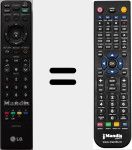 Replacement remote control for MKJ42519623