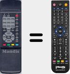 Replacement remote control for Otava001