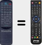 Replacement remote control for TV-RM-D19