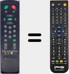 Replacement remote control for Quelle002