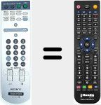Replacement remote control for RM980C (147891711)