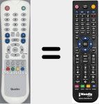 Replacement remote control for TFT-30XT1