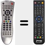 Replacement remote control for RC1101 (30042197)