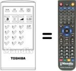 Replacement remote control Toshiba SEC14170