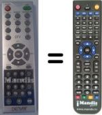 Replacement remote control Denver WHV126685