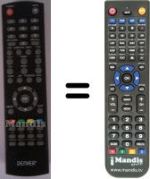 Replacement remote control Denver WHV12355