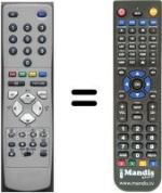Replacement remote control JVC WHV3408