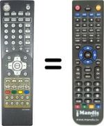 Replacement remote control Sunstech WHV3982