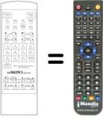 Replacement remote control WHV7027