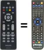 Replacement remote control Philips SEC0787