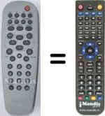 Replacement remote control Philips SEC3434