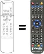 Replacement remote control Toshiba WHV14669