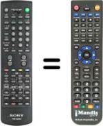 Replacement remote control Sony SEC0849