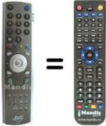 Replacement remote control JVC SEC15278